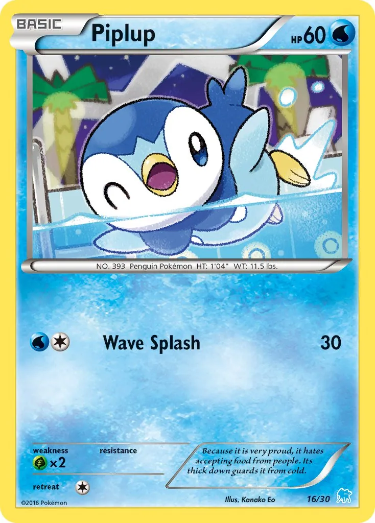 Piplup, XY trainer Kit (Suicune)