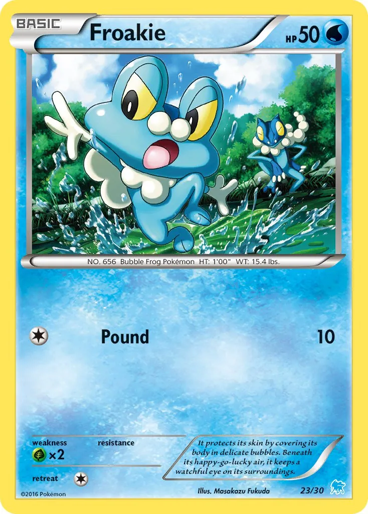 Froakie, XY trainer Kit (Suicune)