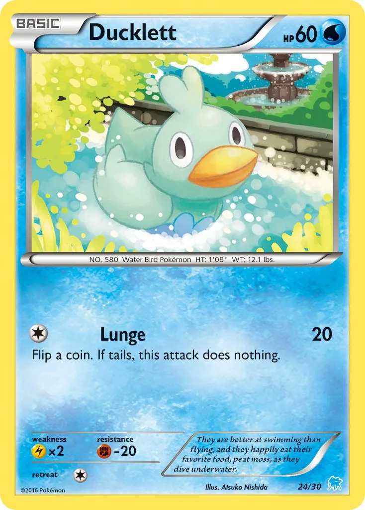 Ducklett, XY trainer Kit (Suicune)