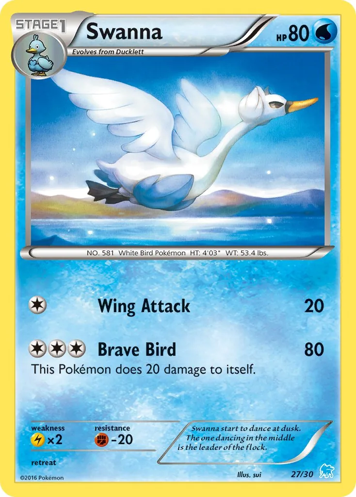 Swanna, XY trainer Kit (Suicune)