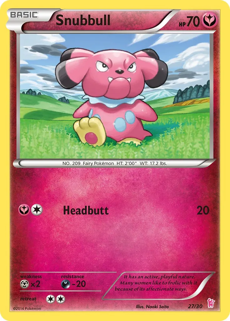 Snubbull, XY trainer Kit (Sylveon)