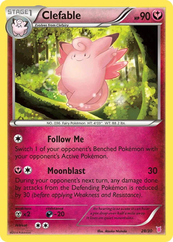 Clefable, XY trainer Kit (Wigglytuff)