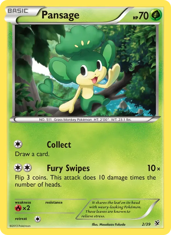 Pansage, Kalos Starter Set