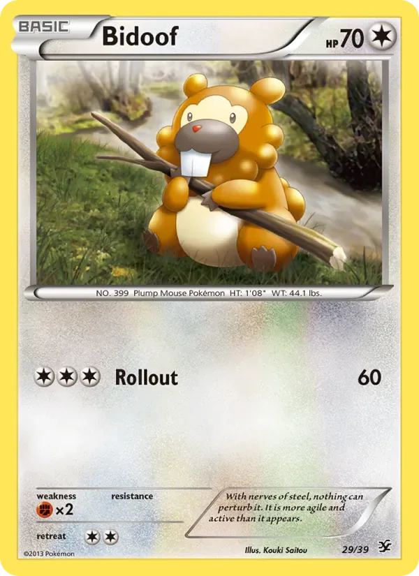 Bidoof, Kalos Starter Set