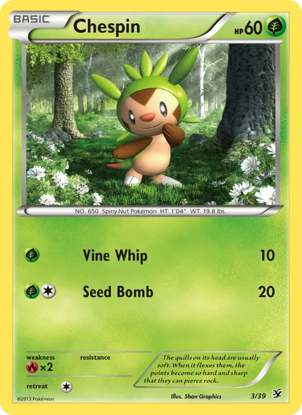 Chespin, Kalos Starter Set