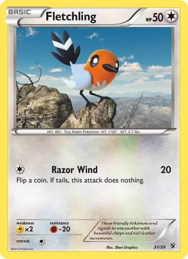 Fletchling, Kalos Starter Set