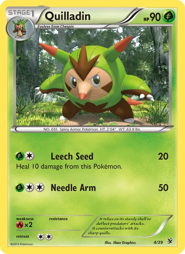 Quilladin, Kalos Starter Set