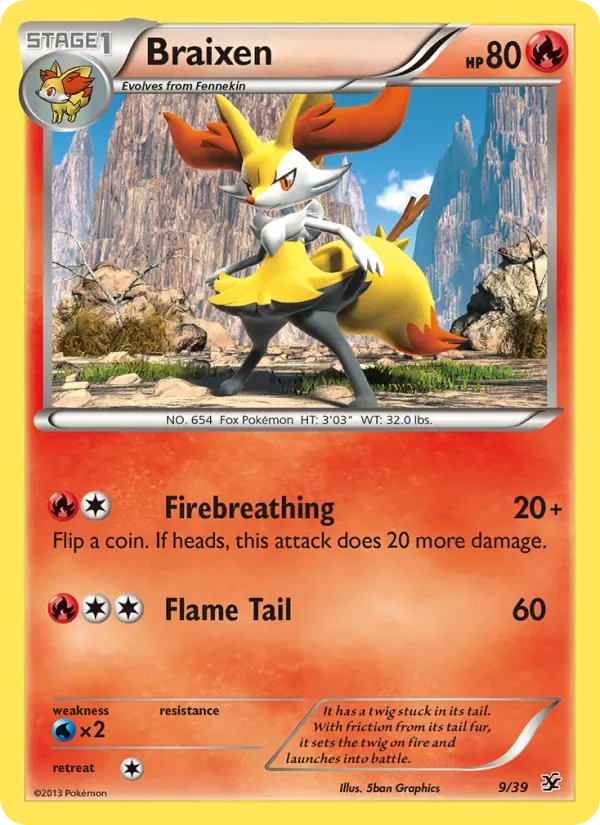 Braixen, Kalos Starter Set