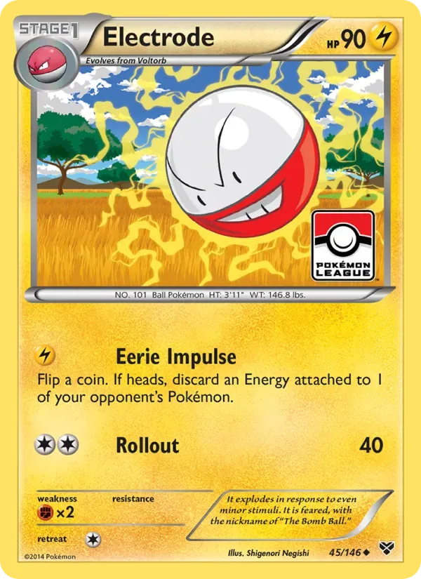 Electrode, XY