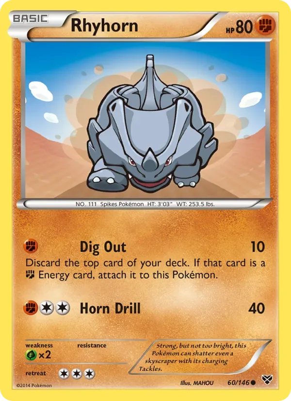 Rhyhorn, XY