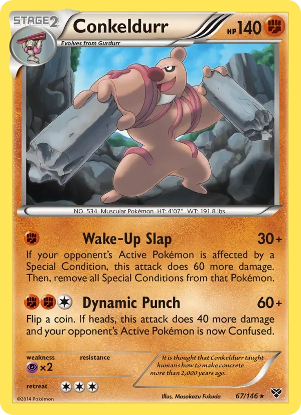 Conkeldurr, XY
