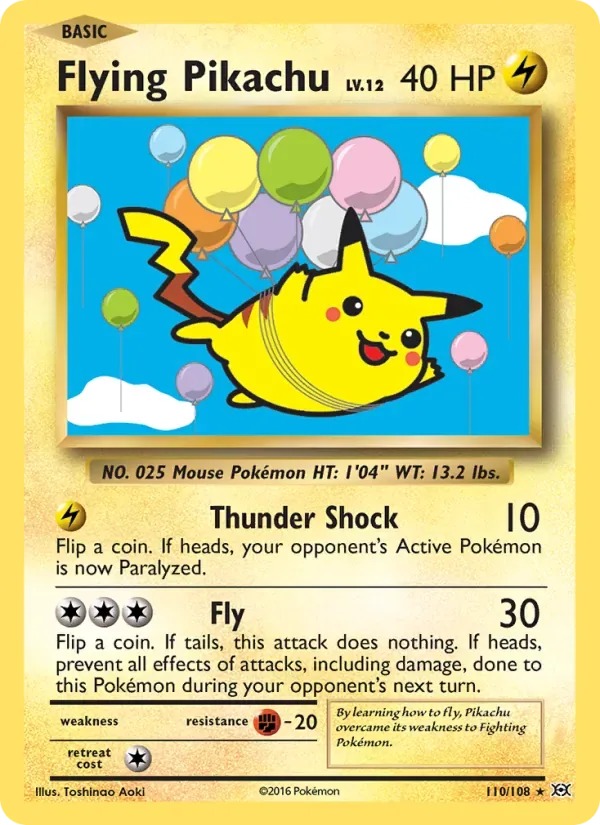 Flying Pikachu, Evolutions