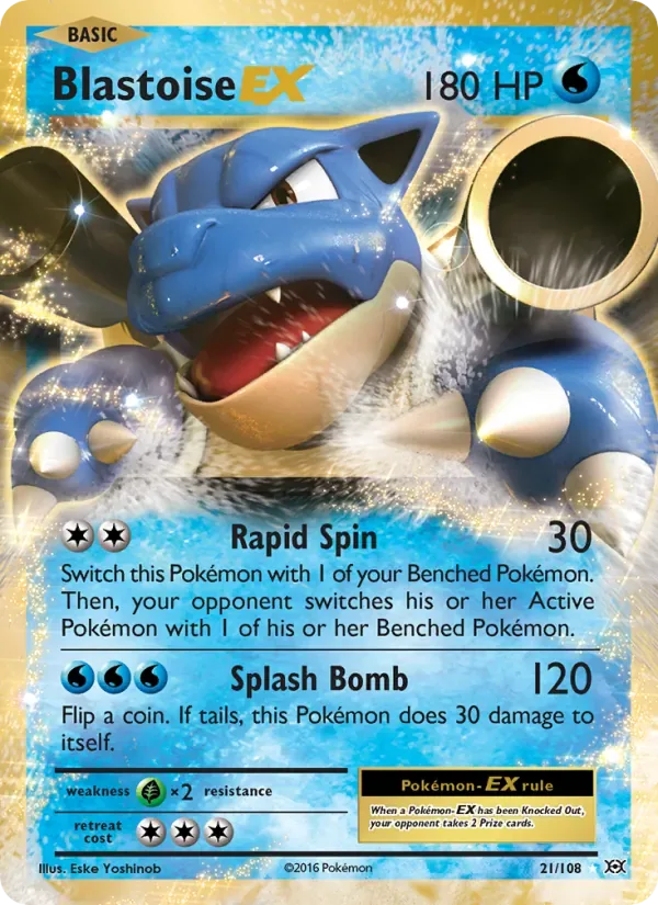 Blastoise EX, Evolutions