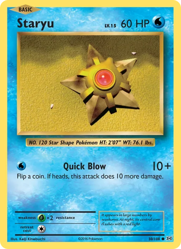 Staryu, Evolutions