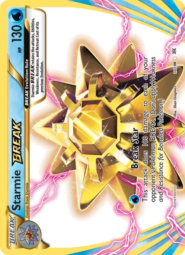 Starmie BREAK, Evolutions