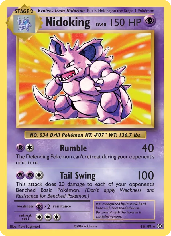 Nidoking, Evolutions