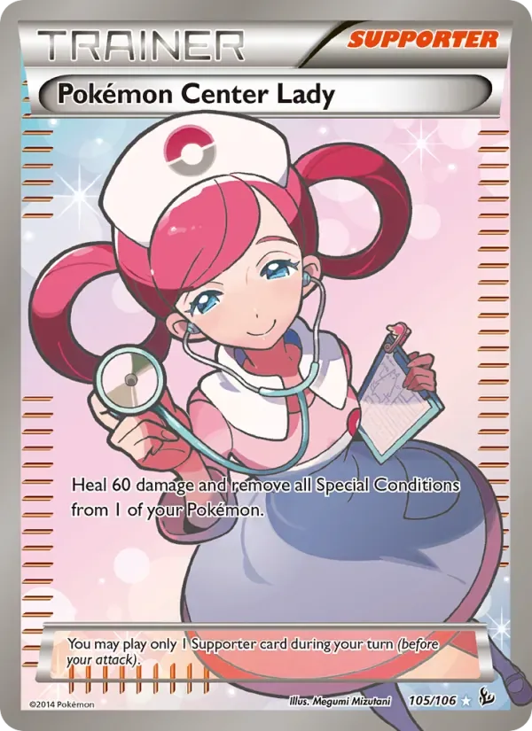 Pokémon Center Lady, Flashfire