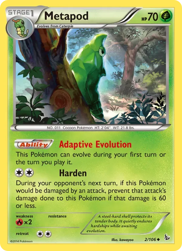 Metapod, Flashfire