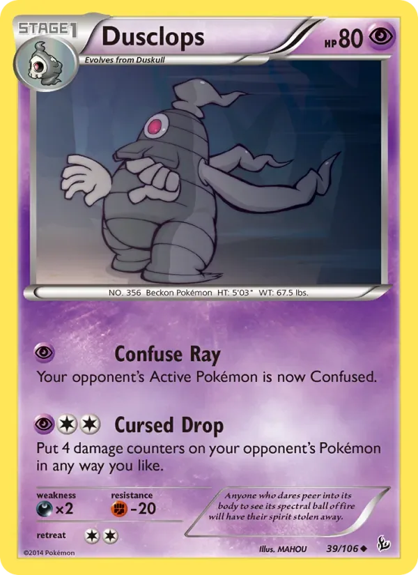 Dusclops, Flashfire