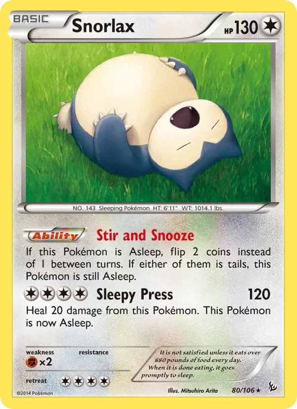 Snorlax, Flashfire