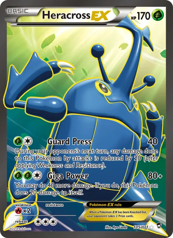 Heracross EX, Furious Fists