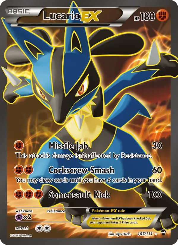 Lucario EX, Furious Fists