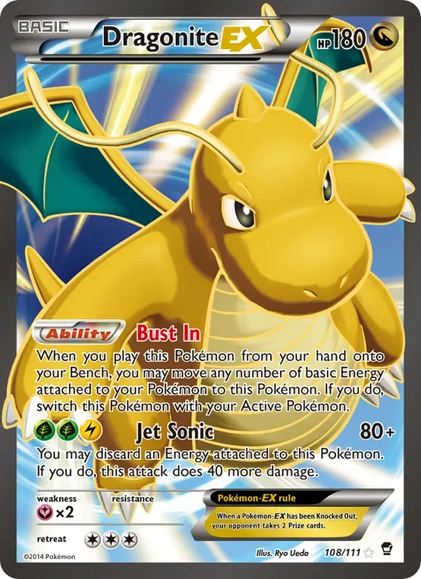 Dragonite EX, Furious Fists
