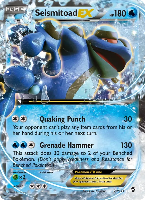 Seismitoad EX, Furious Fists