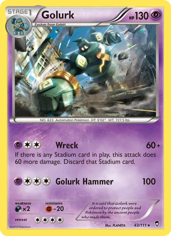 Golurk, Furious Fists