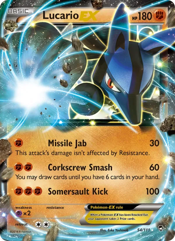 Lucario EX, Furious Fists
