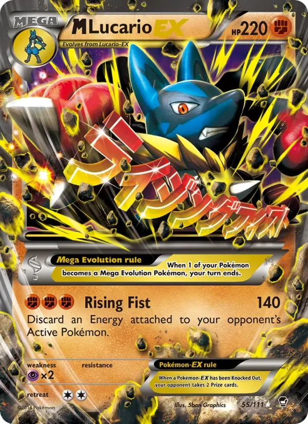 M Lucario EX, Furious Fists