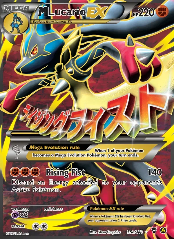 M Lucario EX, Furious Fists