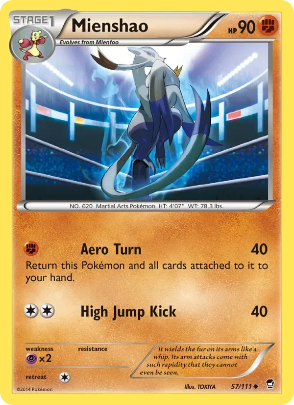 Mienshao, Furious Fists