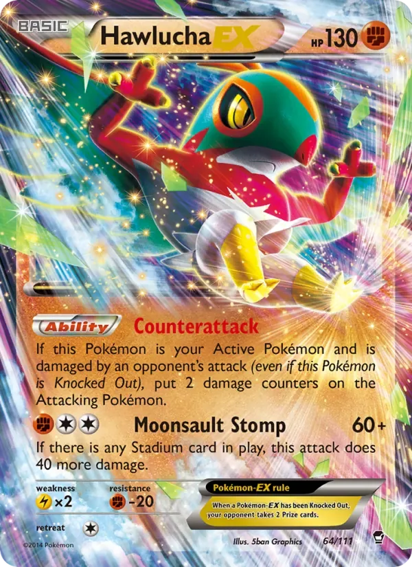 Hawlucha EX, Furious Fists
