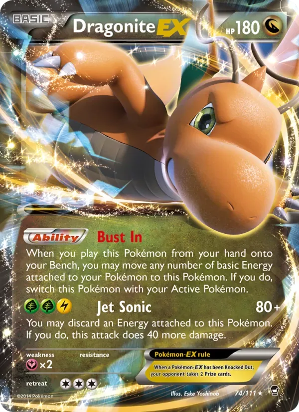 Dragonite EX, Furious Fists