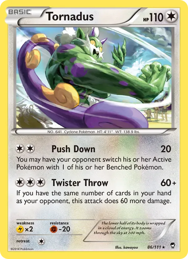 Tornadus, Furious Fists