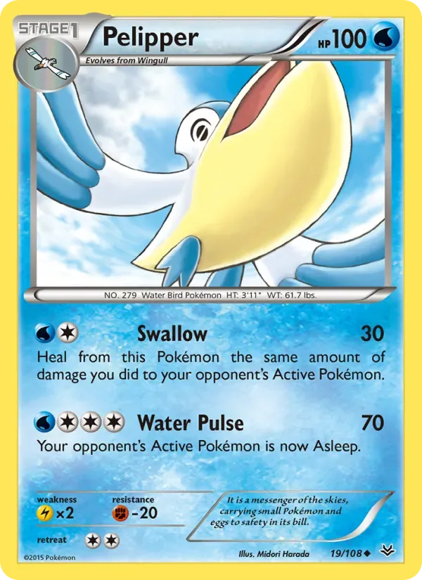 Pelipper, Roaring Skies