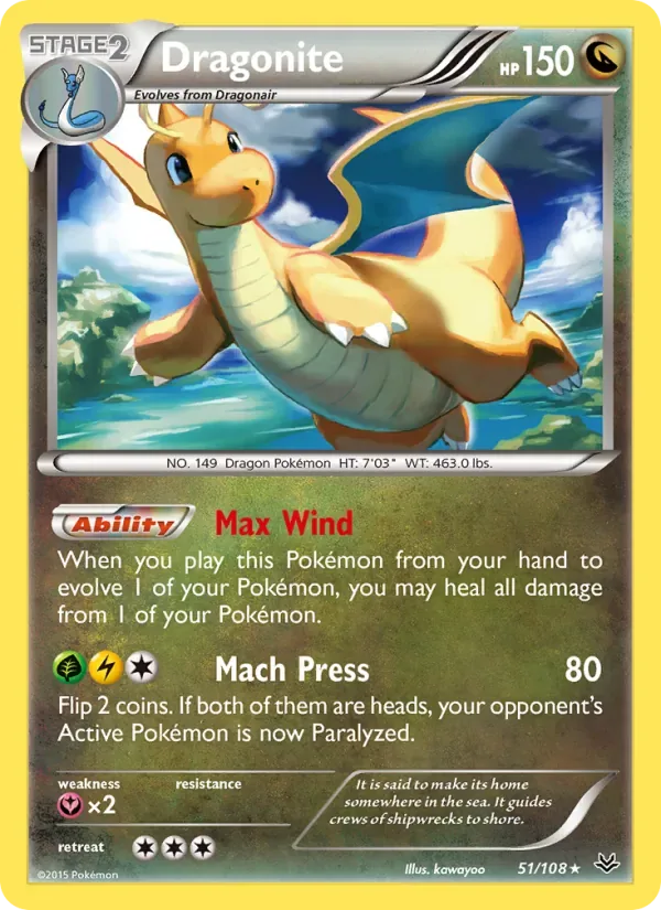 Dragonite, Roaring Skies