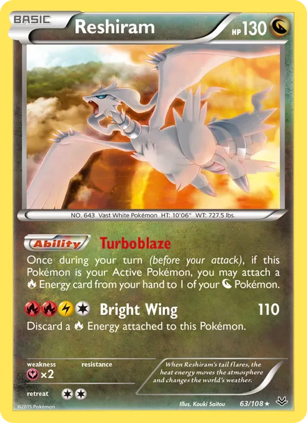 Reshiram, Roaring Skies