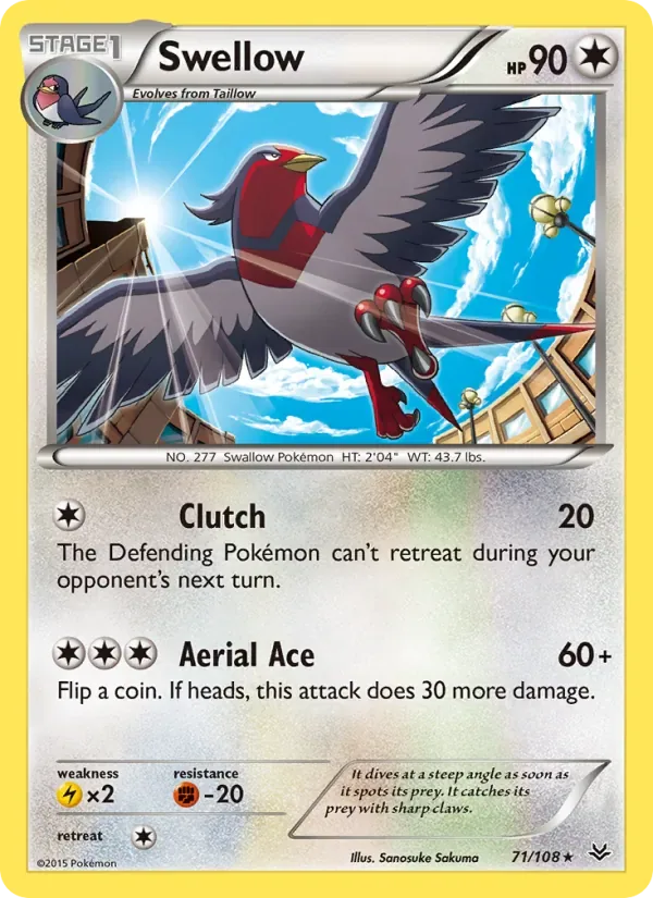 Swellow, Roaring Skies