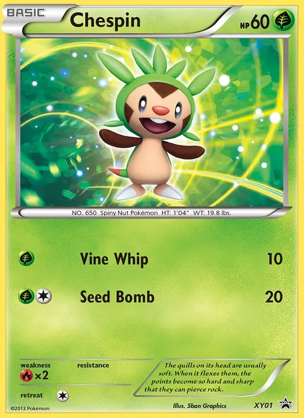Chespin, XY Black Star Promos