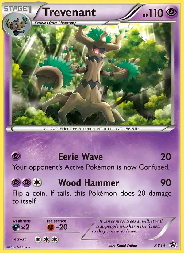 Trevenant, XY Black Star Promos