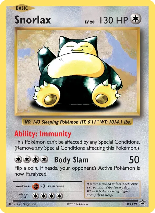 Snorlax, XY Black Star Promos
