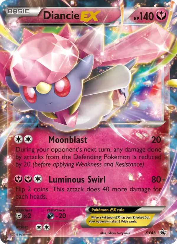 Diancie EX, XY Black Star Promos