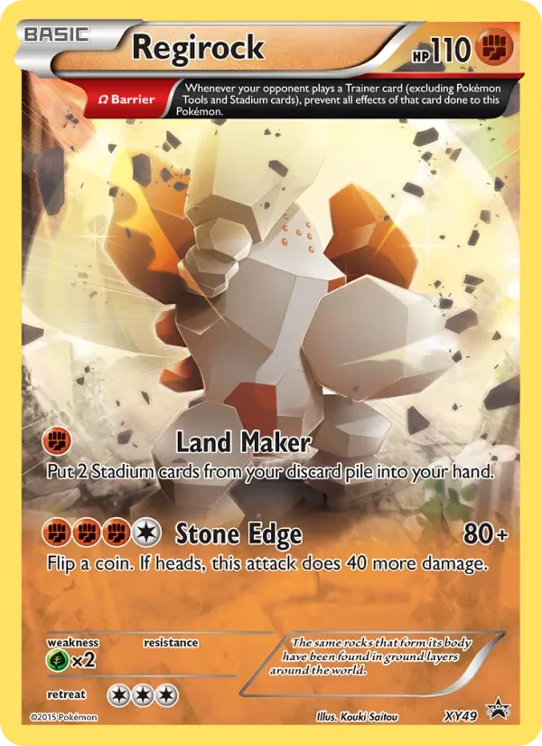 Regirock, XY Black Star Promos