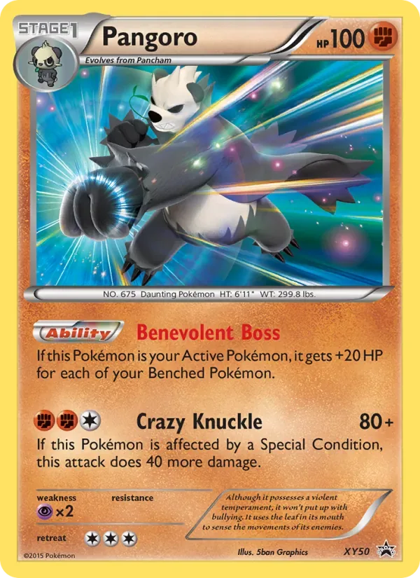 Pangoro, XY Black Star Promos
