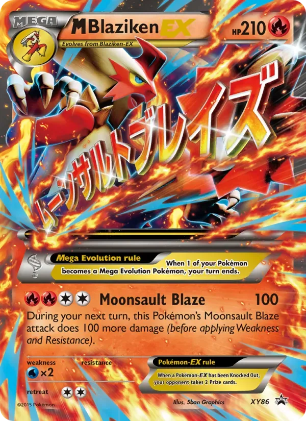 M Blaziken EX, XY Black Star Promos