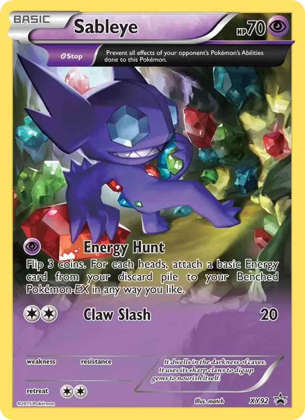 Sableye, XY Black Star Promos