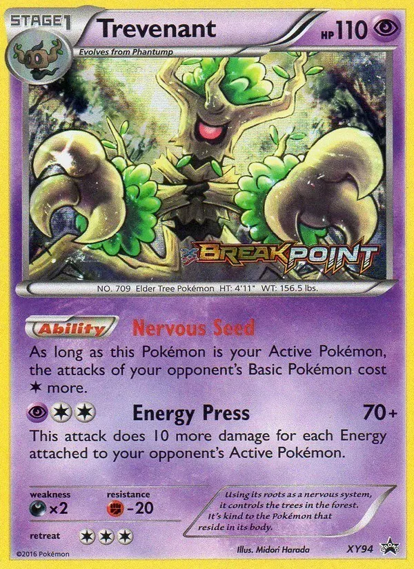 Trevenant, XY Black Star Promos